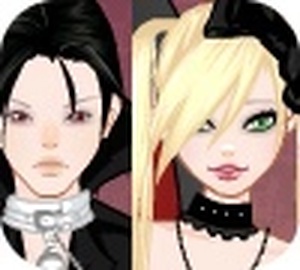 Vampire couple dress up game