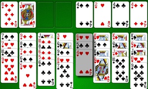 Free cell solitaire