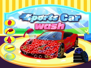 Sports car wash - car care