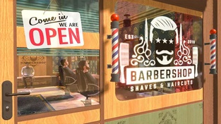 Barber Shop Hair Saloon Sim 3D