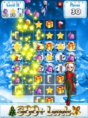 Santa Games and Puzzles - Swipe yummy candy to make it collect jewels for Christmas!