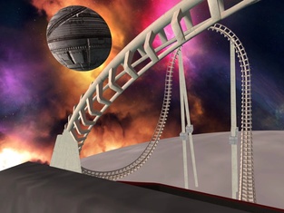 VR Space Roller Coaster Galaxy