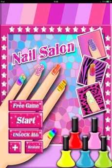 Aaah! Make my nails beautiful!- super fun beauty salon game for girls