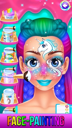 Rainbow Unicorn Candy Salon