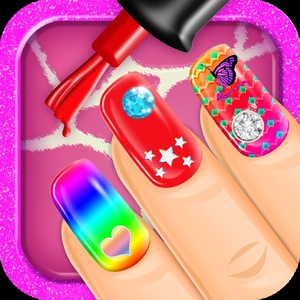 Aaah! Make my nails beautiful!- super fun beauty salon game for girls