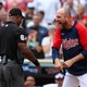 Twins manager Rocco Baldelli erupts on umpires after overturned play in loss to Blue Jays